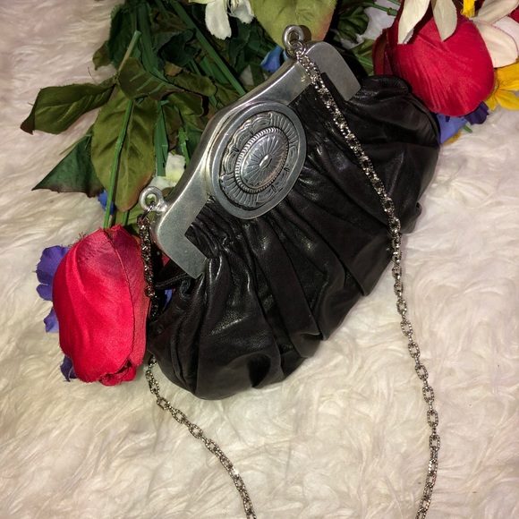🌺GORGEOUS VINTAGE RARE clutch/shoulder bag 🌺 - Picture 9 of 12